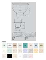 Kaldewei vana Avantgarde Centro duo 1 170x75x47 cm, č. 129G, levá, otvor pro madlo 282910110001